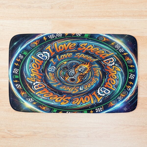 Item preview, I Love Speed Neon Racing Typography designed and sold by RetroRayz.