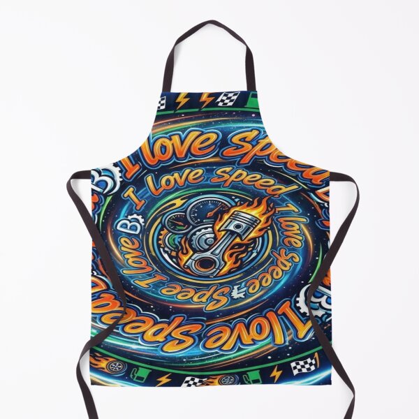 Item preview, I Love Speed Neon Racing Typography designed and sold by RetroRayz.