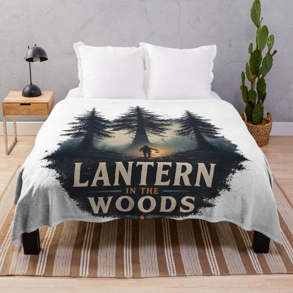 Item preview, Lantern in the Woods – Lantern Bearer Silhouette designed and sold by BernoNickel.