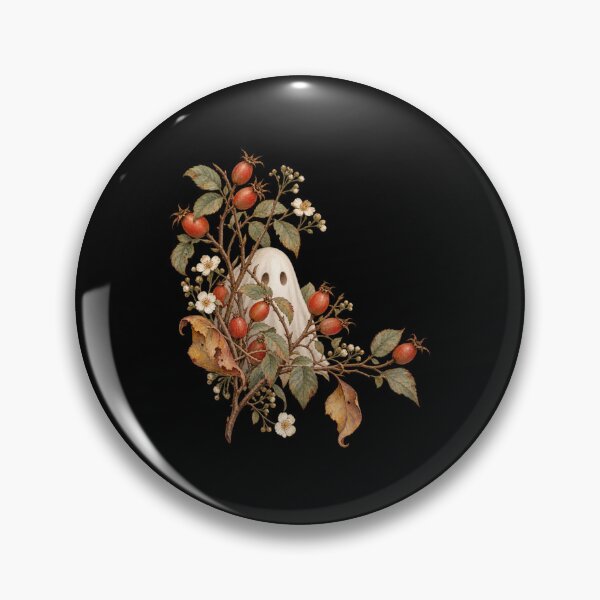 Item preview, Rosehip Hideaway Ghost Botanical Halloween Tee designed and sold by PhylonBoxx.