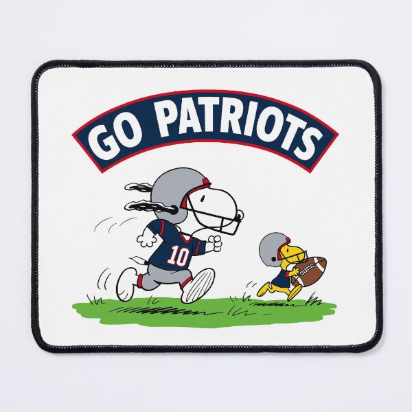 Item preview, Snoopy & Woodstock New England Patriots Football Retro F578 designed and sold by GLUVY-THEME.