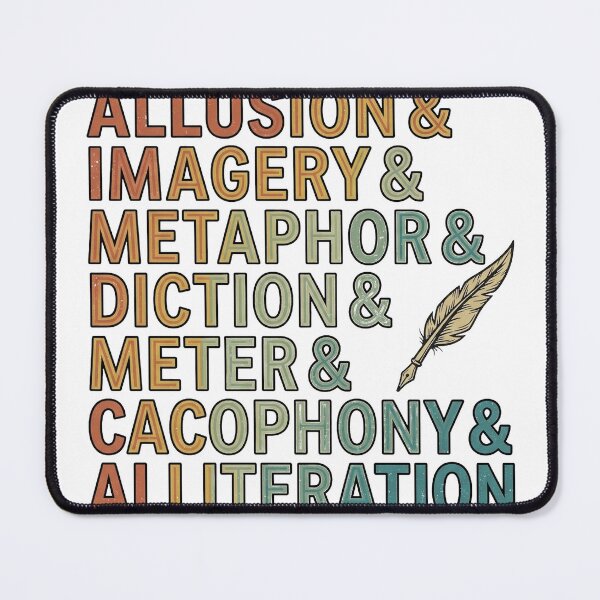 Item preview, Allusion & Imagery & Metaphor & Diction & Meter & Cacophony & Alliteration - Poetry Funny Literature designed and sold by mulliere.