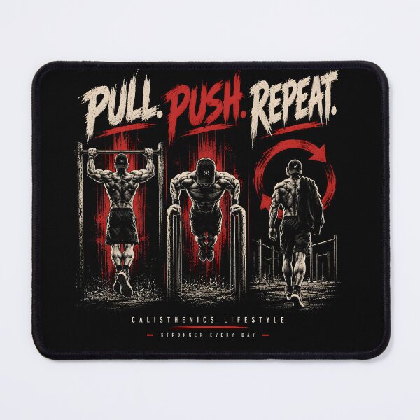 Item preview, Pull Push Repeat – Calisthenics Street Workout designed and sold by printworxx.