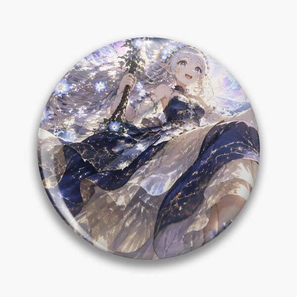 Item preview, Moonflower Fairy Swinging in Midnight Garden designed and sold by sigmaartstudio.