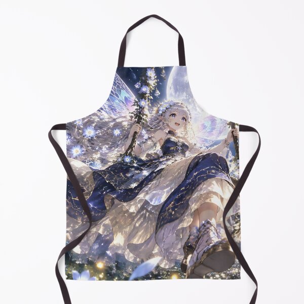 Item preview, Moonflower Fairy Swinging in Midnight Garden designed and sold by sigmaartstudio.