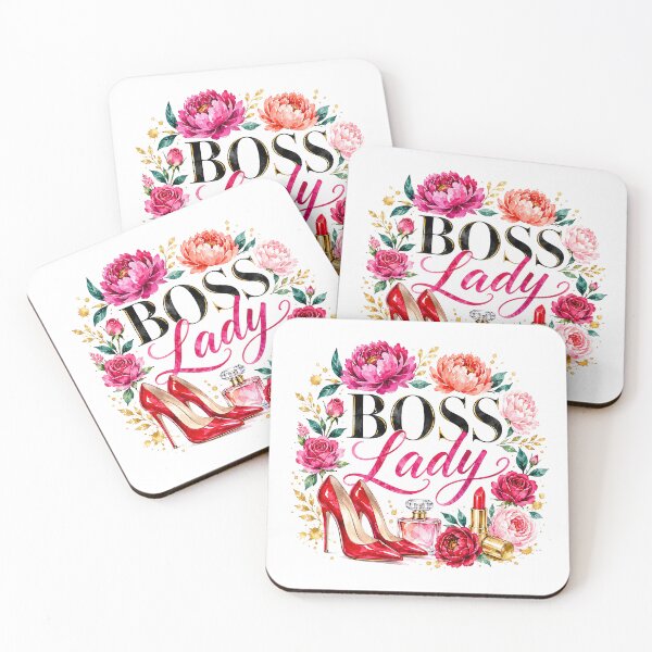 Item preview, Boss Lady Floral Watercolor Design with Red Heels, Roses and Makeupдл designed and sold by SayMaria.