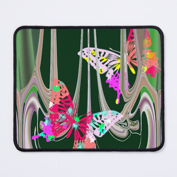 Item preview, Colorful Butterflies Abstract Flowing Forest designed and sold by MigWhimsy.