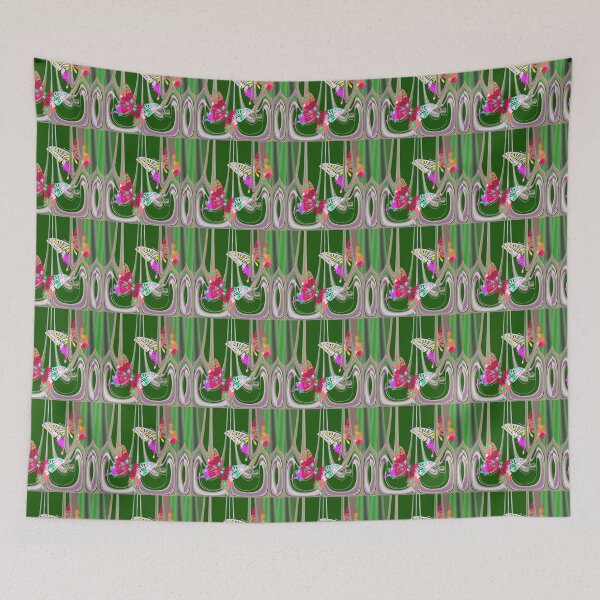 Item preview, Colorful Butterflies Abstract Flowing Forest designed and sold by MigWhimsy.