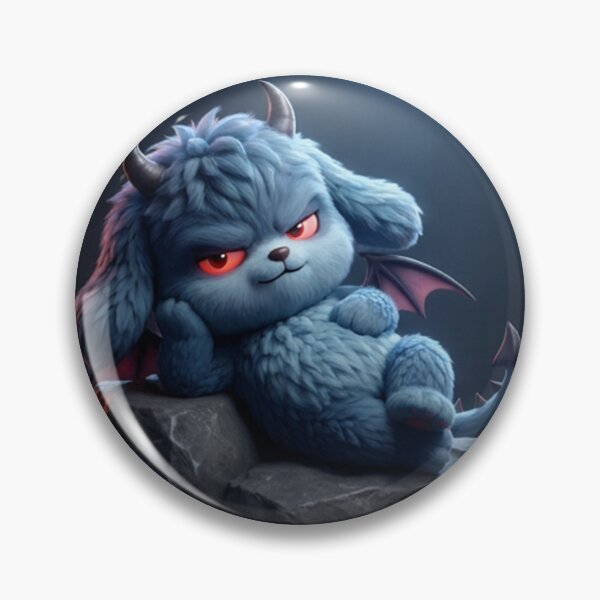 Item preview, Mini devil dog with pitchfork designed and sold by wonghong.
