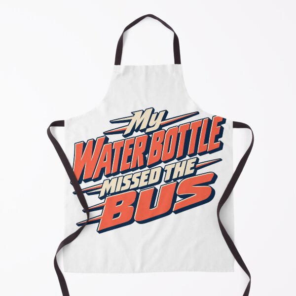Item preview, Water Bottle Missed the Bus Funny Racing Type designed and sold by Bikivuno.