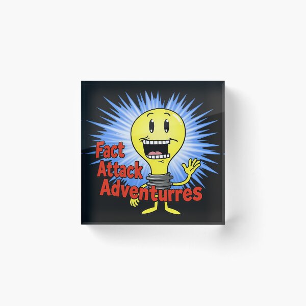 Item preview, Fact Attack Adventurres Lightbulb Cartoon designed and sold by JuanitaJourny.