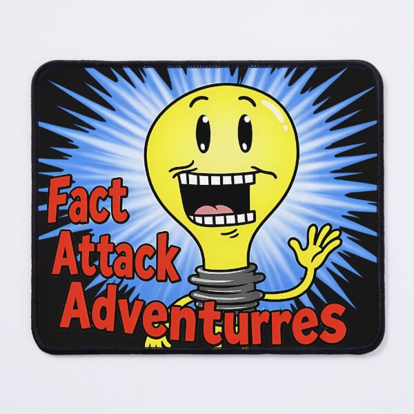 Item preview, Fact Attack Adventurres Lightbulb Cartoon designed and sold by JuanitaJourny.