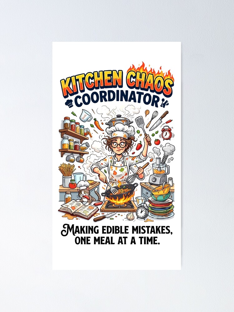 Thumbnail 1 of 3, Poster, Kitchen Chaos designed and sold by Remy490.