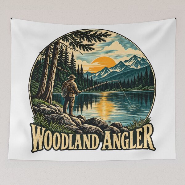 Item preview, Woodland Angler designed and sold by TOMSZE.
