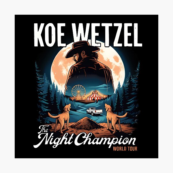 Item preview, Koe Wetzel, Campeón de la Noche, Gira Mundial designed and sold by Suzyshackfelt.