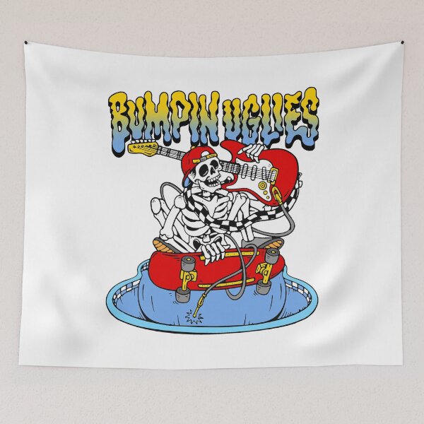 Item preview, Skater Skeleton Reggae Band designed and sold by Tallboy666.