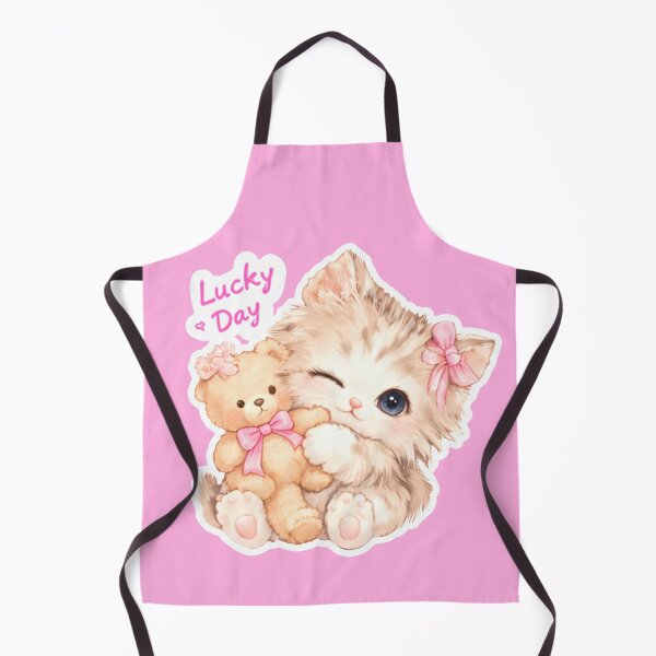 Item preview, Lucky kitty smile princess kitty  with teddy bear design designed and sold by sara747.