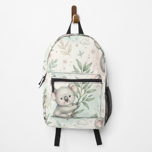 Item preview, Cute Baby Koala Eucalyptus Nursery Seamless Pattern designed and sold by ShivCraftStudio.