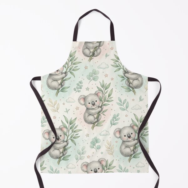 Item preview, Cute Baby Koala Eucalyptus Nursery Seamless Pattern designed and sold by ShivCraftStudio.