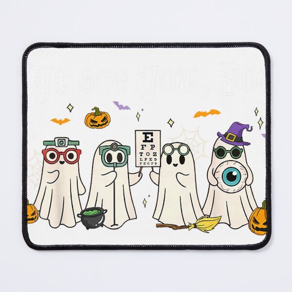 Item preview, Cute Ghost Optometry Halloween Eye Doctor Ophthalmologist T-Shirt designed and sold by BlaqboyDesigns.