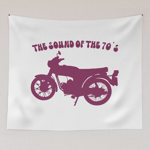 Item preview, Yamaha FS1E Fizzy Popsicle Purple The Sound of the 70s Retro Motorcycle designed and sold by itsperfectfor.