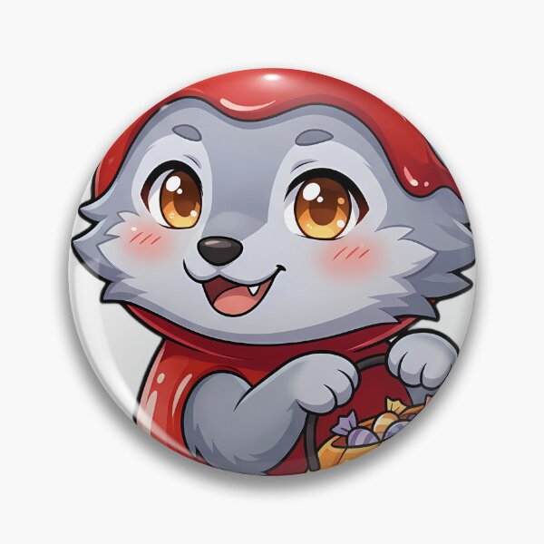 Item preview, Cute Gray Wolf Puppy Caramel Apple Candy Costume Trick-or-Treat designed and sold by pumsquare.