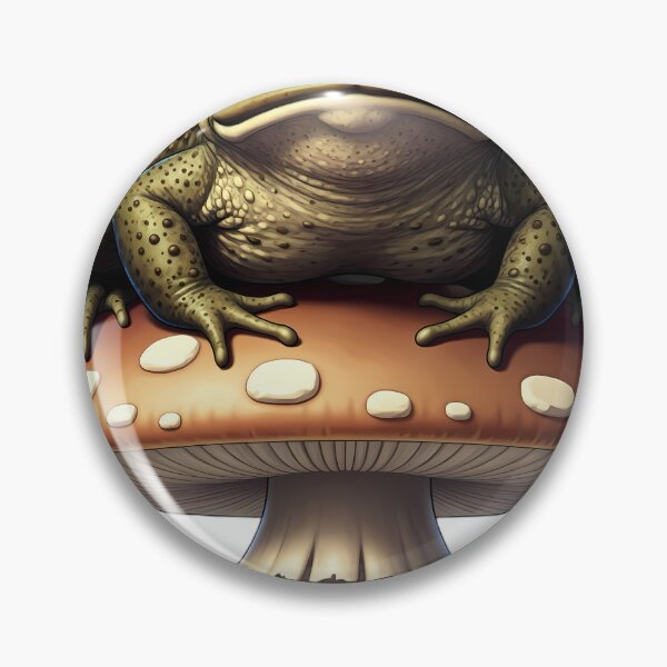 Item preview, Gothic Common Toad Crimson Amanita Witch's Toadstool designed and sold by IllumeInk.