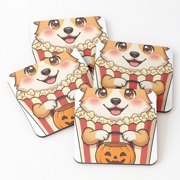 Item preview, Cute Corgi Puppy Popcorn Box Candy Costume Trick-or-Treat designed and sold by pumsquare.