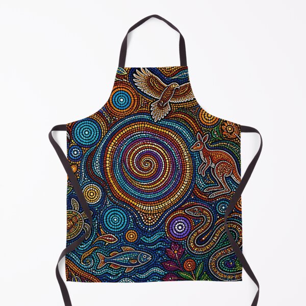 Item preview, Aboriginal Inspired Dot Art - Gyre of Australian Flora and Fauna designed and sold by GrinGalore.