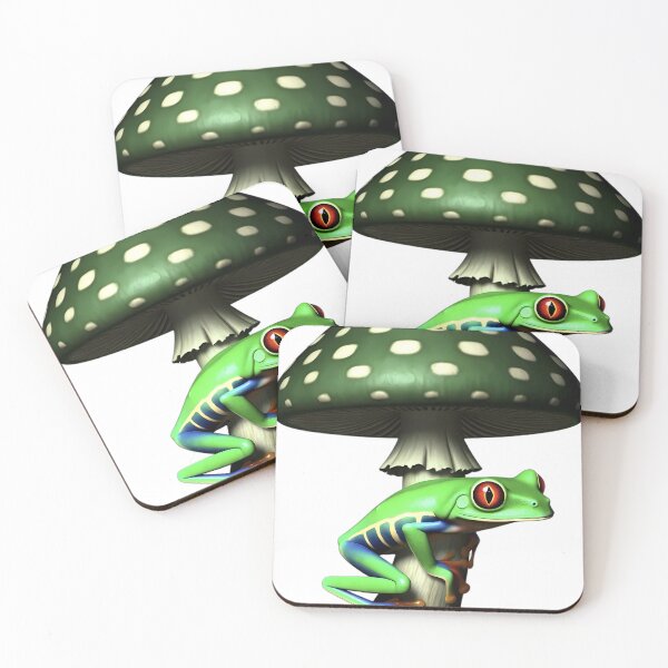 Item preview, Gothic Red-Eyed Tree Frog Jade Toadstool designed and sold by IllumeInk.