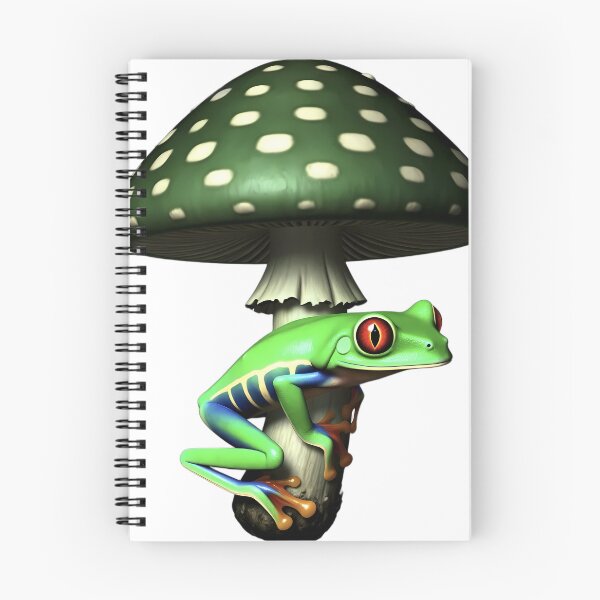 Item preview, Gothic Red-Eyed Tree Frog Jade Toadstool designed and sold by IllumeInk.