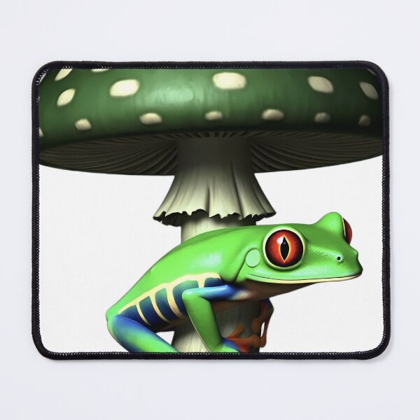 Item preview, Gothic Red-Eyed Tree Frog Jade Toadstool designed and sold by IllumeInk.