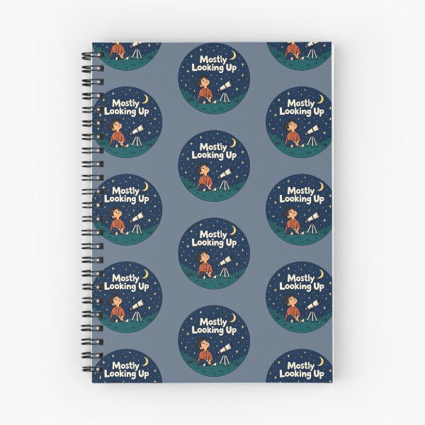Item preview, Mostly Looking Up – Stargazing Telescope Night Sky Amateur Astronomy Illustration designed and sold by Fanverse Merchandise.