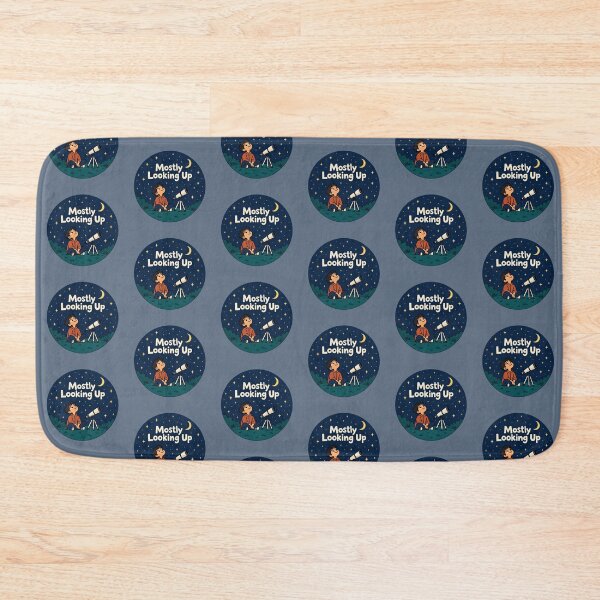 Item preview, Mostly Looking Up – Stargazing Telescope Night Sky Amateur Astronomy Illustration designed and sold by Fanverse Merchandise.