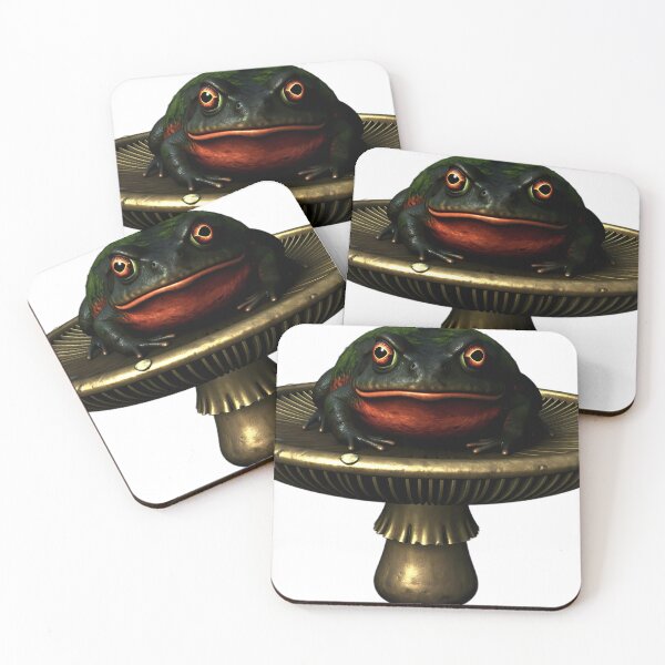 Item preview, Gothic Fire-Bellied Toad Brass Toadstool Reliquary designed and sold by IllumeInk.