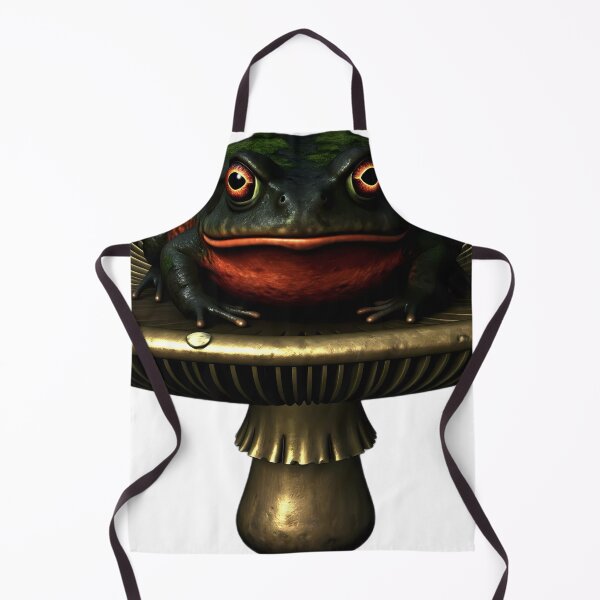 Item preview, Gothic Fire-Bellied Toad Brass Toadstool Reliquary designed and sold by IllumeInk.