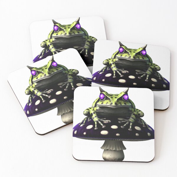 Item preview, Gothic Horned Frog Amethyst Toadstool designed and sold by IllumeInk.