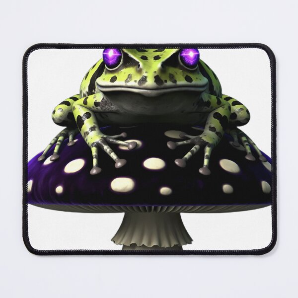Item preview, Gothic Horned Frog Amethyst Toadstool designed and sold by IllumeInk.