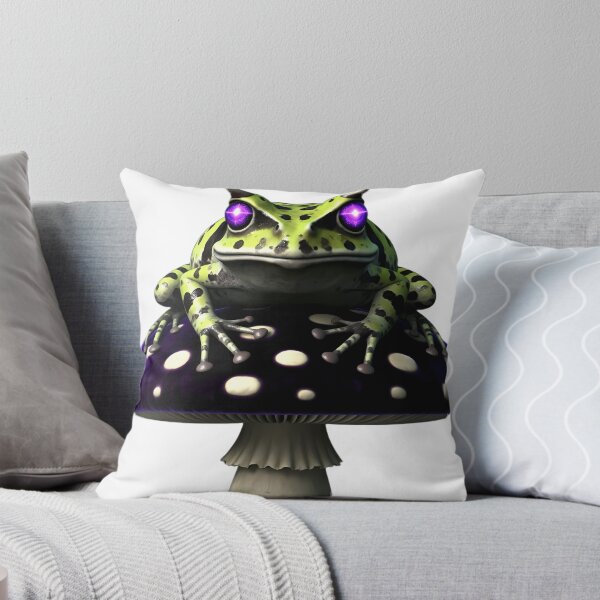 Item preview, Gothic Horned Frog Amethyst Toadstool designed and sold by IllumeInk.