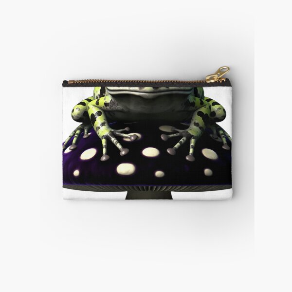 Item preview, Gothic Horned Frog Amethyst Toadstool designed and sold by IllumeInk.