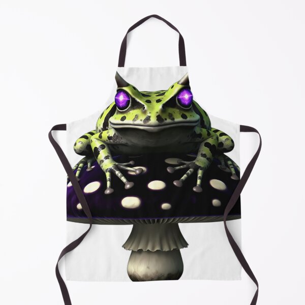 Item preview, Gothic Horned Frog Amethyst Toadstool designed and sold by IllumeInk.