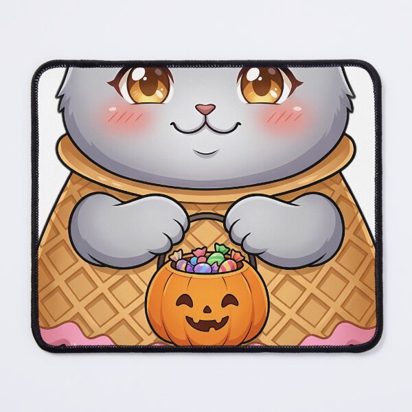 Item preview, Cute Scottish Fold Kitten Waffle Cone Candy Costume Trick-or-Treat designed and sold by pumsquare.