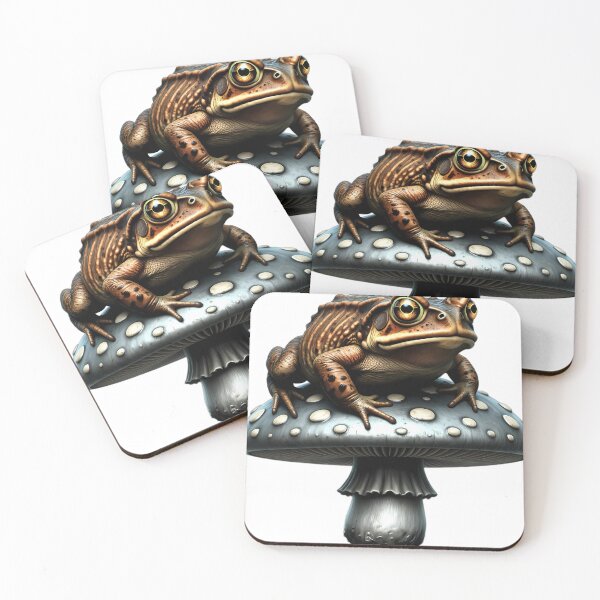 Item preview, Gothic Cane Toad Weathered Pewter Toadstool designed and sold by IllumeInk.