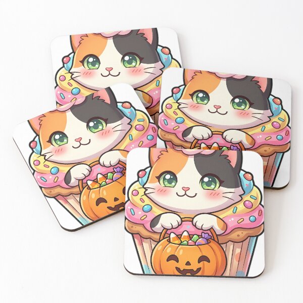 Item preview, Cute Calico Cat Frosted Cupcake Candy Costume Trick-or-Treat designed and sold by pumsquare.