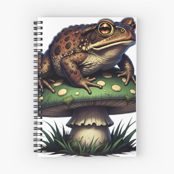 Item preview, Gothic American Toad Mossy Stone Toadstool designed and sold by IllumeInk.