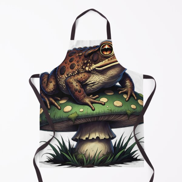 Item preview, Gothic American Toad Mossy Stone Toadstool designed and sold by IllumeInk.