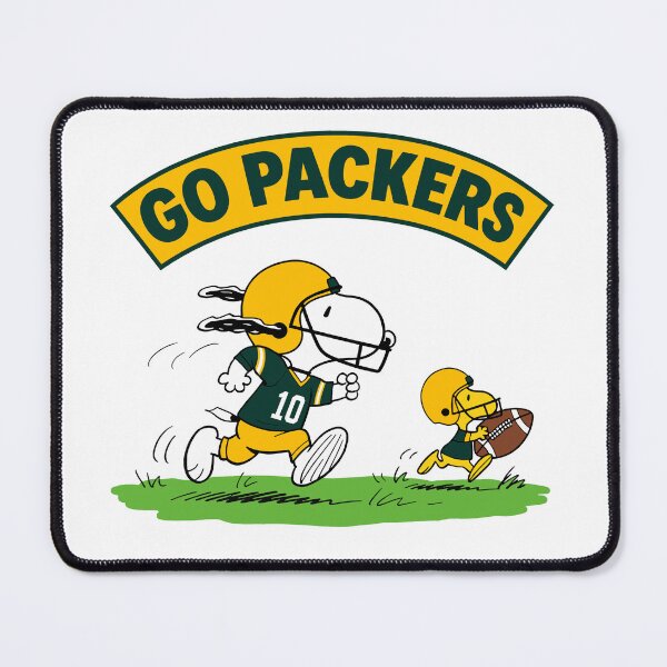 Item preview, Snoopy & Woodstock Green Bay Packers Football Retro F584 designed and sold by GLUVY-THEME.