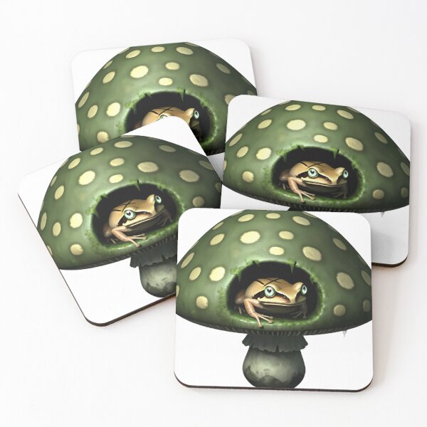 Item preview, Gothic Spring Peeper Mossy Stone Toadstool designed and sold by IllumeInk.