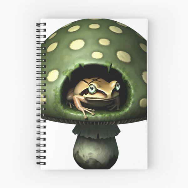 Item preview, Gothic Spring Peeper Mossy Stone Toadstool designed and sold by IllumeInk.