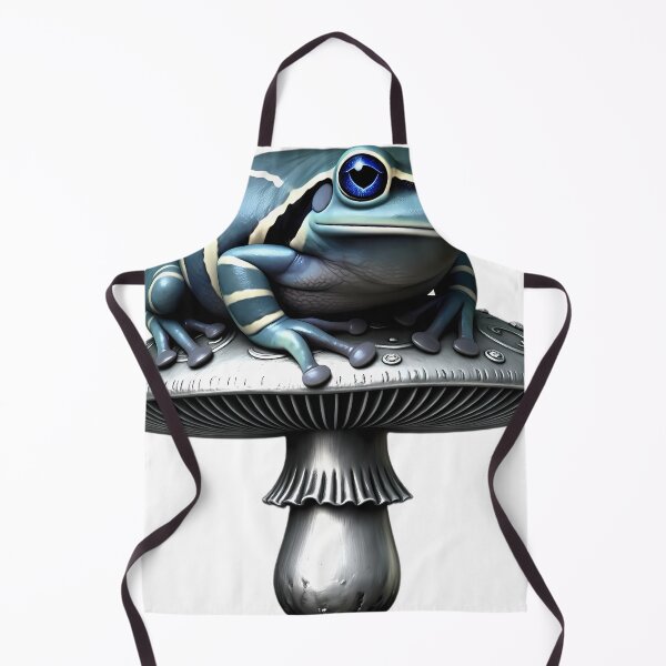Item preview, Gothic Milk Frog Antique Silver Toadstool designed and sold by IllumeInk.